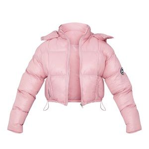PLT Pink Hooded Panel Puffer 💕